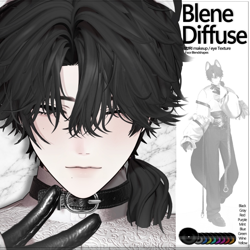 [ 𝐘𝐮𝐫𝐢 ] 𝐁𝐥𝐞𝐧𝐞 𝐃𝐢𝐟𝐟𝐮𝐬𝐞 𝐦𝐚𝐤𝐞𝐮𝐩 + 𝟗 𝐞𝐲𝐞𝐬 𝐭𝐞𝐱𝐭𝐮𝐫𝐞 + 𝐅𝐚𝐜𝐞 𝐁𝐥𝐞𝐧𝐝𝐬𝐡𝐚𝐩𝐞𝐬