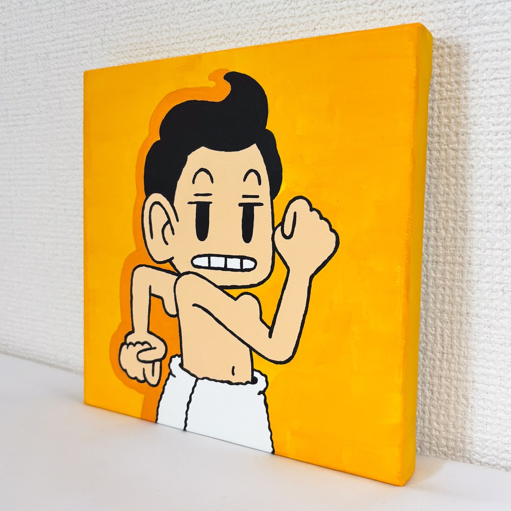 キャンバス絵 -マッチョになるんだ-