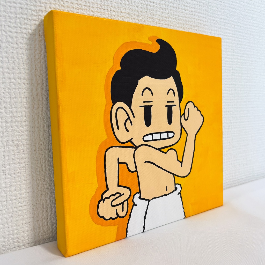 キャンバス絵 -マッチョになるんだ-