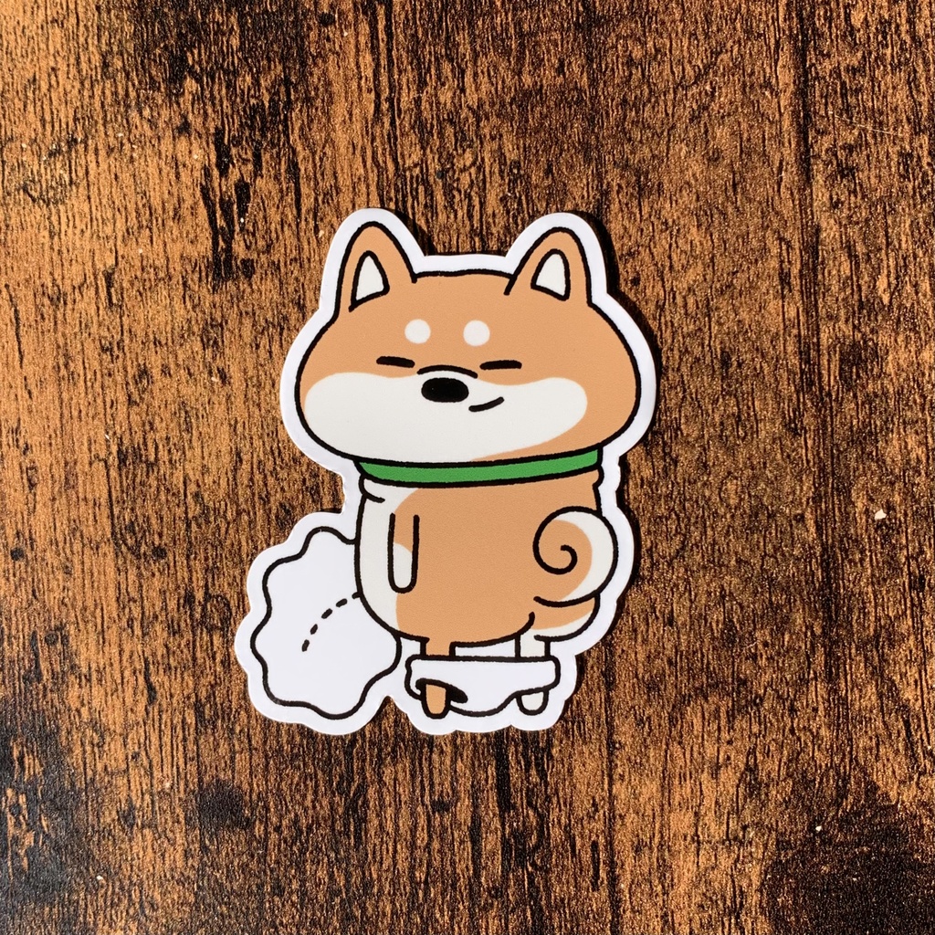 ステッカー　-しば-