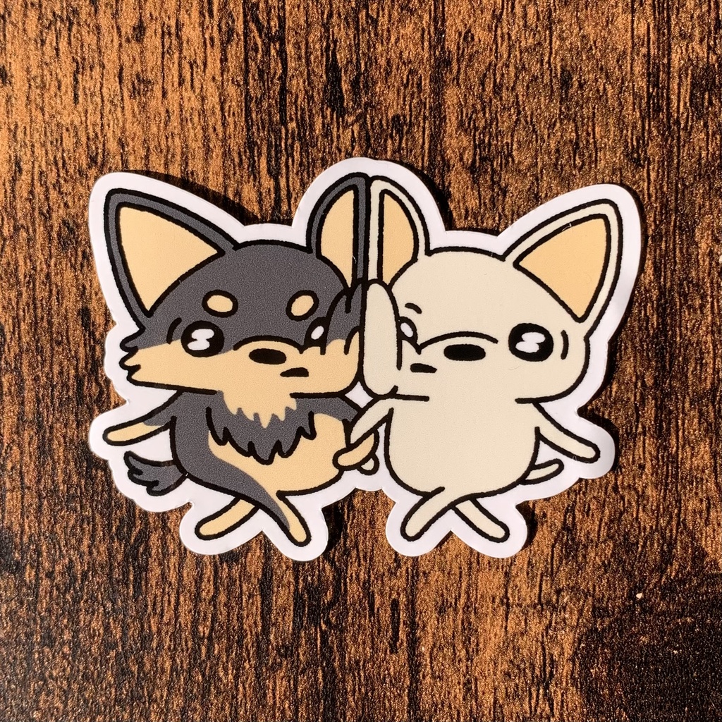 ステッカー　-ちわわ-