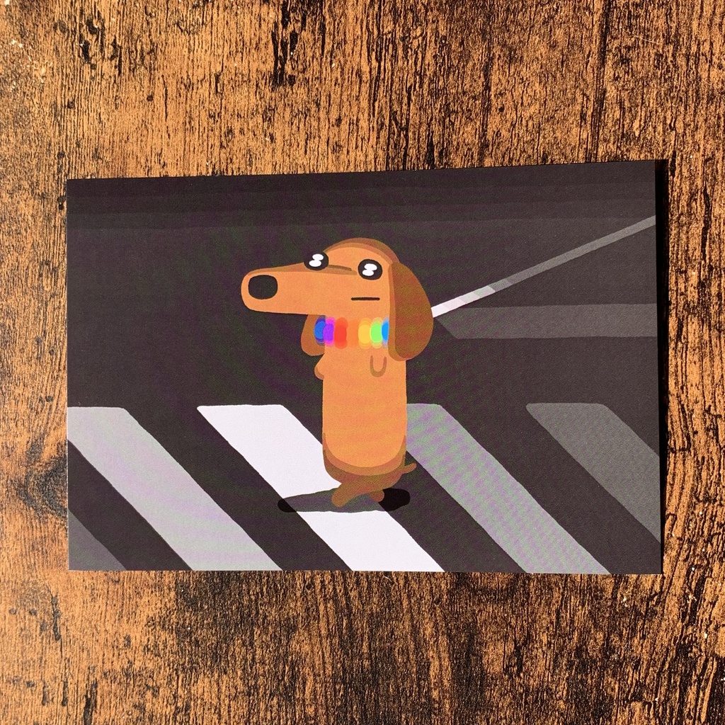 ポストカード　-虹色さんぽ(だっくす)-