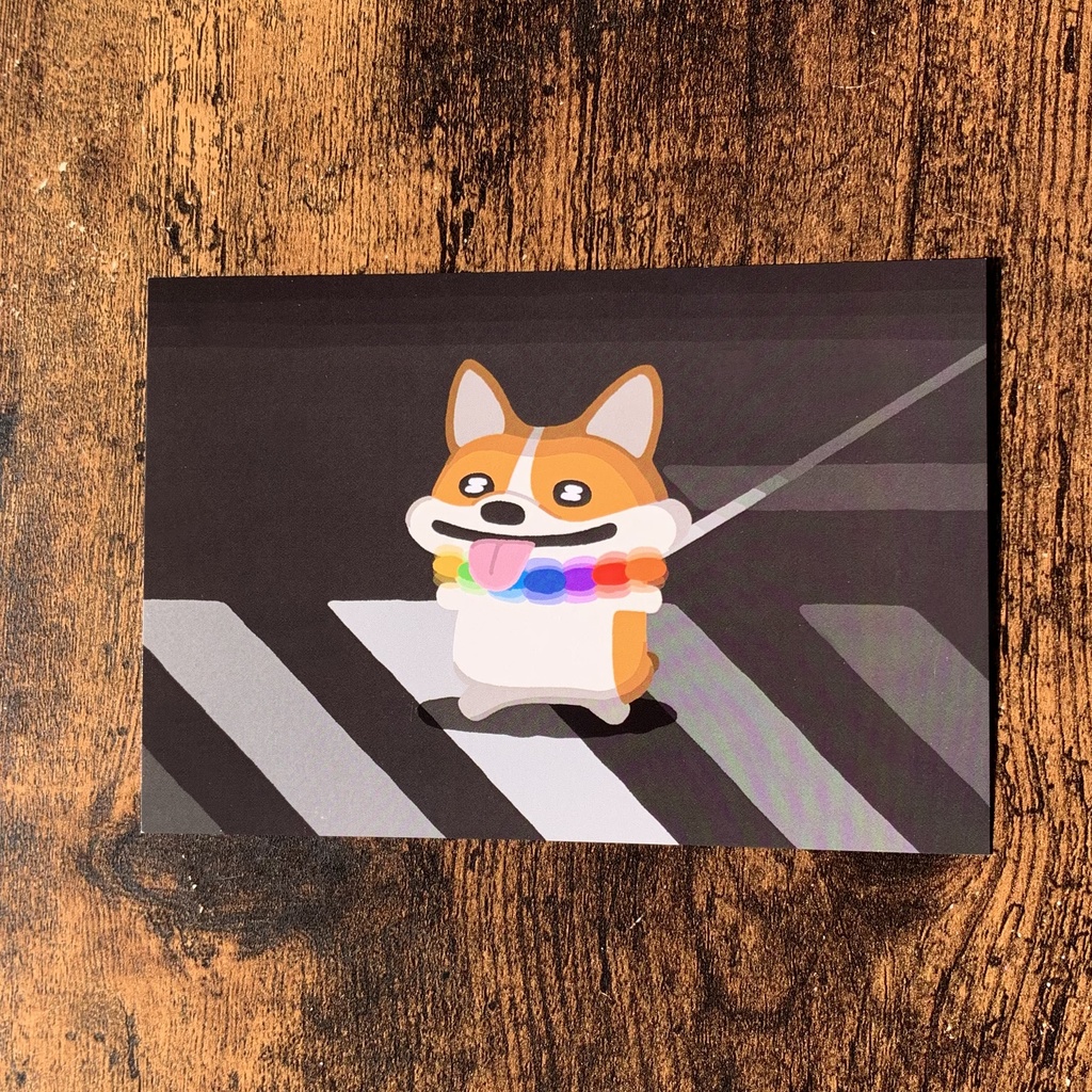 ポストカード　-虹色さんぽ(こ〜ぎ〜)-