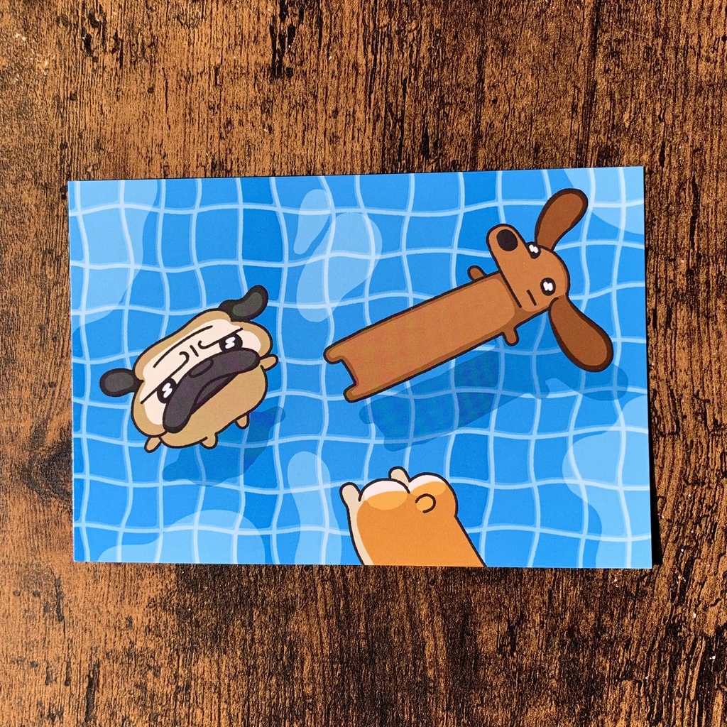 ポストカード　-ぷ〜る-