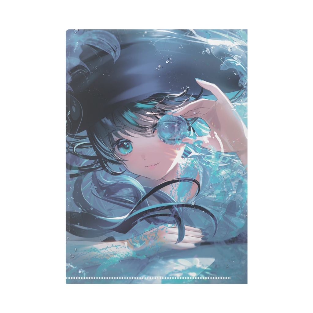 青い魔女クリアファイル
