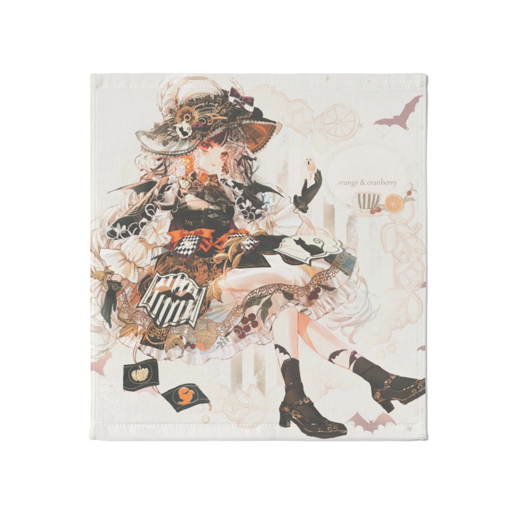 ゴシック紅茶魔女タオル