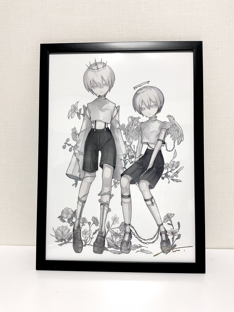 白い子たち.【A3複製原画】