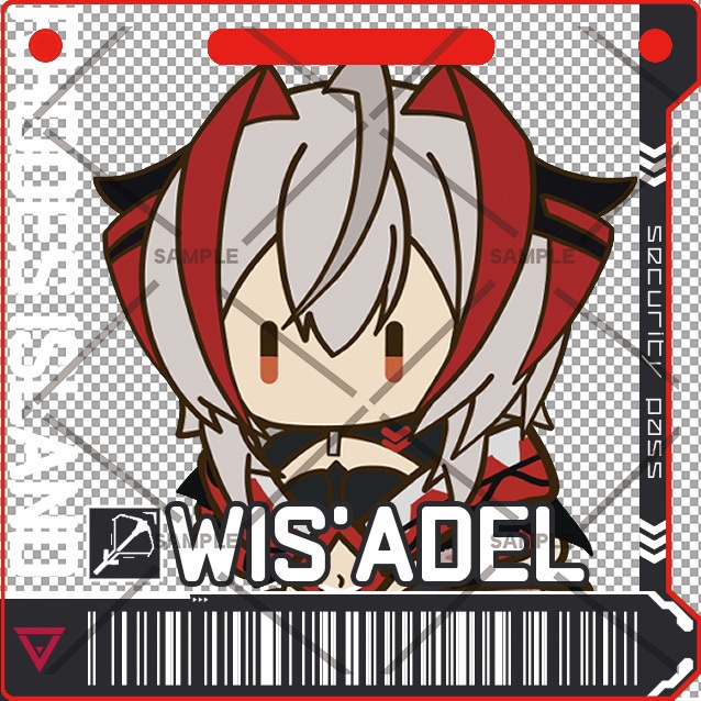通行認証風アクリルキーホルダー