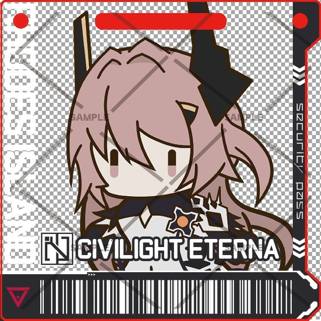 通行認証風アクリルキーホルダー