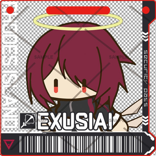 通行認証風アクリルキーホルダー
