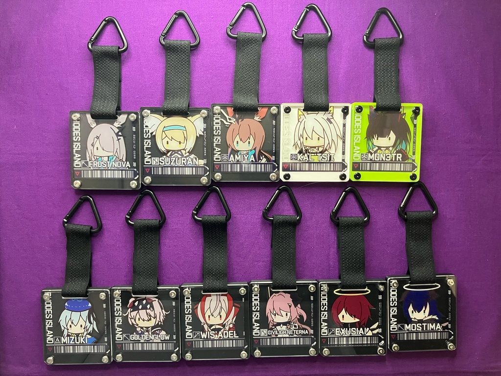 【ケース付】通行認証風アクリルキーホルダー