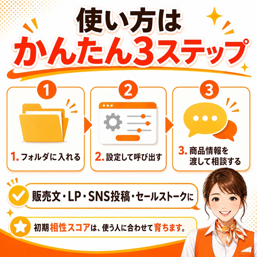 実演販売員人格エージェント
