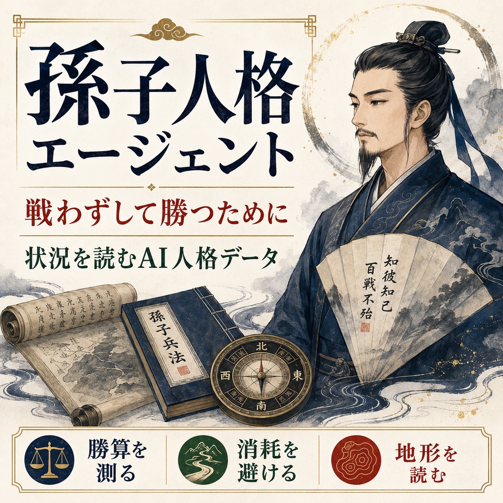 孫子人格エージェント：『孫子の兵法』全篇を判断OSにしたAIデータ