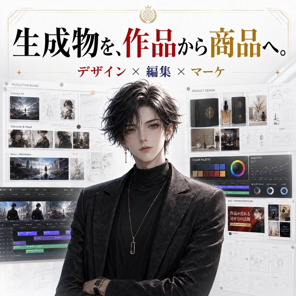 トップクリエイター人格エージェント:AI画像・動画・アート制作を判断OSにしたAIデータ
