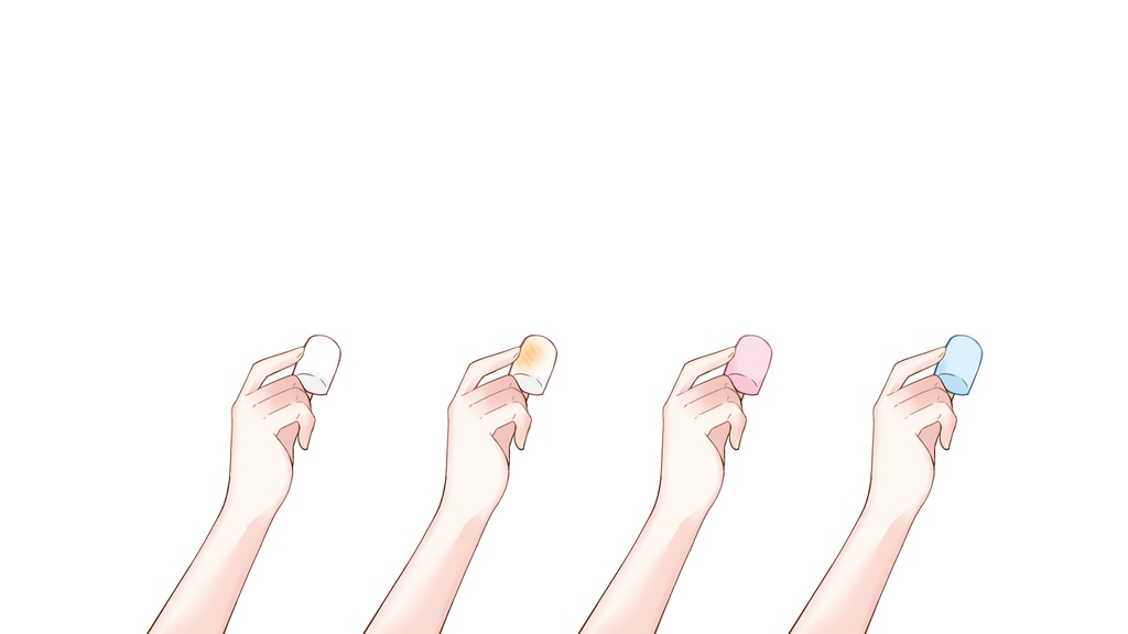 【Vtuber素材】マショマロもぐもぐ【フリー画像】