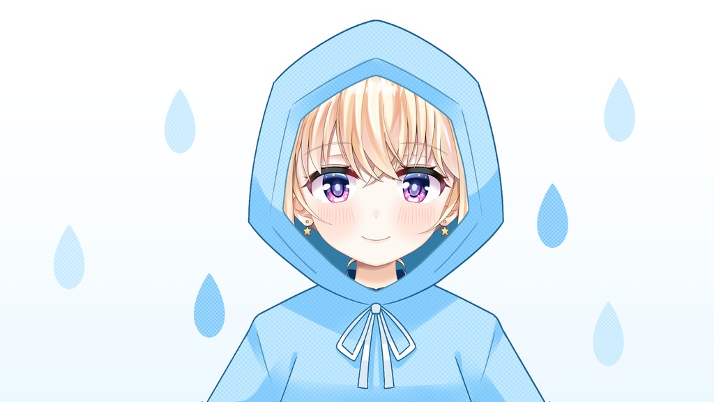【Vtuber素材】レインコート【フリー素材】