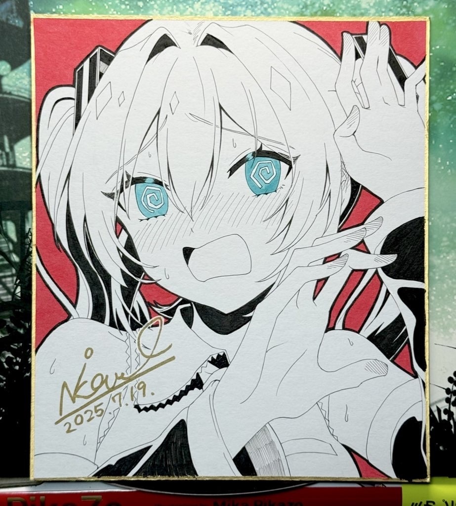 中サイズ色紙①