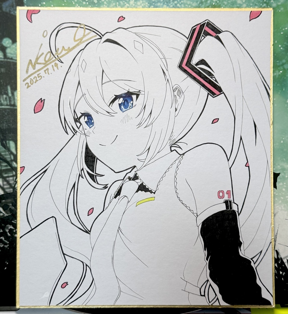 中サイズ色紙⑥