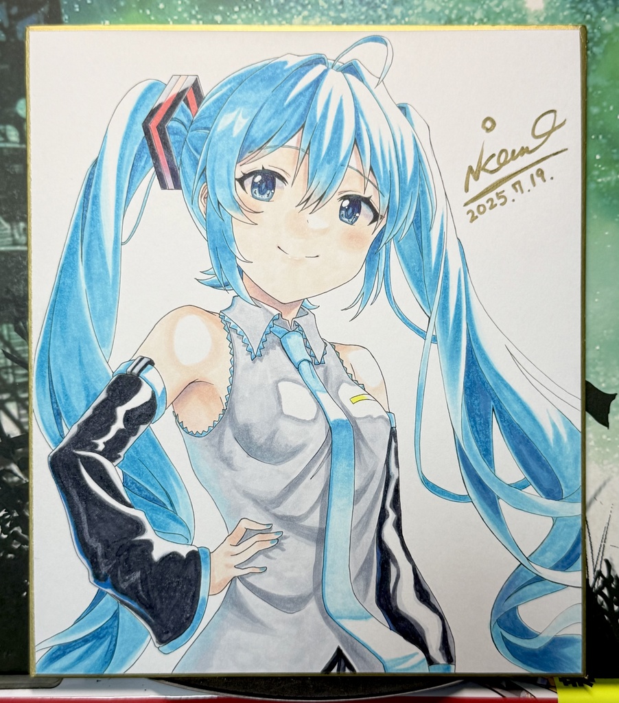 フルカラー中サイズ色紙