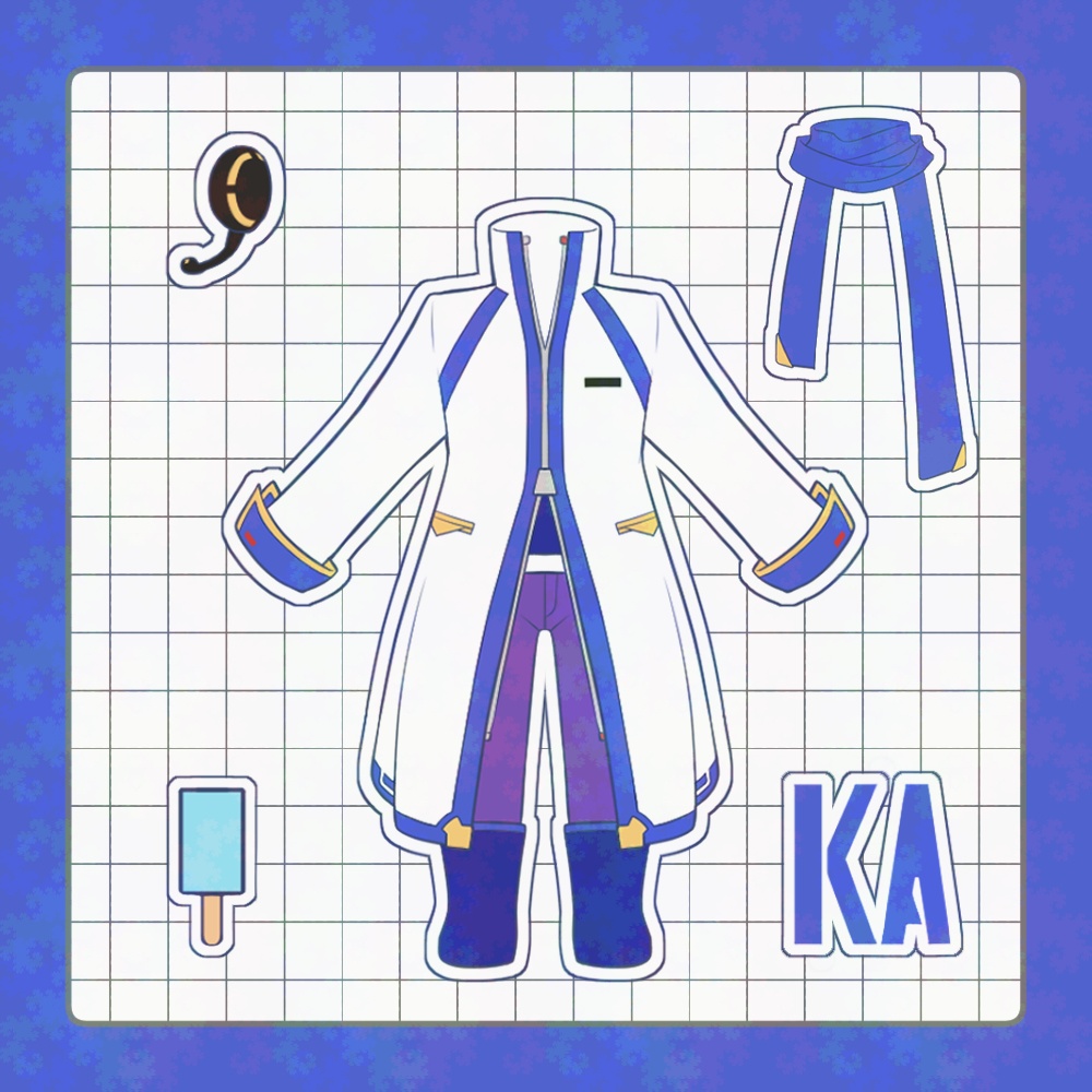 KAITOコスプレステッカー