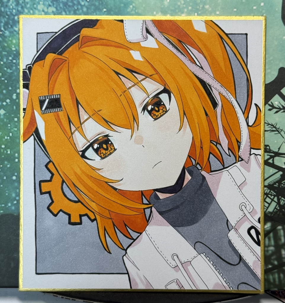 足立レイ　直筆色紙（小サイズ）