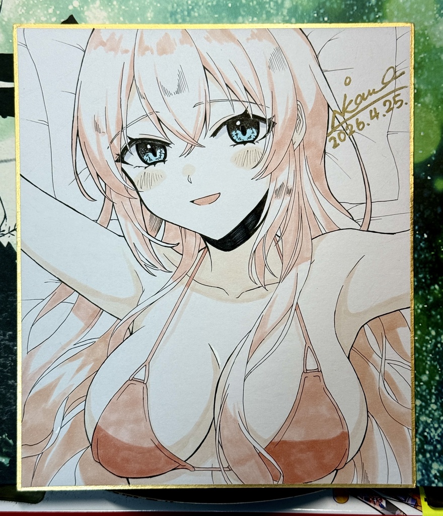 巡音ルカ水着姿色紙【中サイズ】