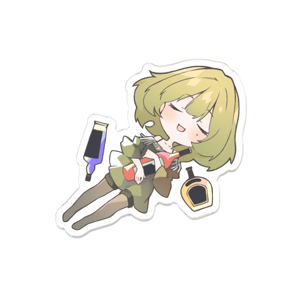 飲みすぎ楓さんアクリルバッジ03