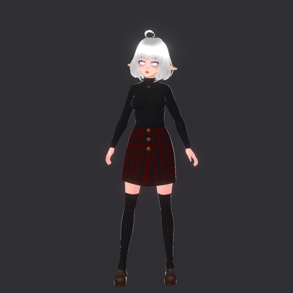 VRoid | Dark academia witchy outfit | 衣装