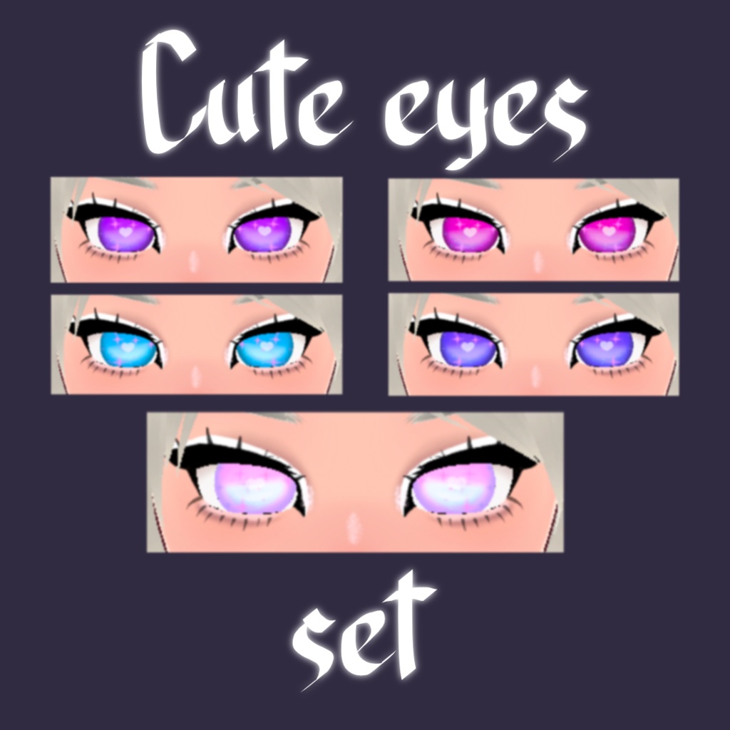VRoid | Cute irises set | 目