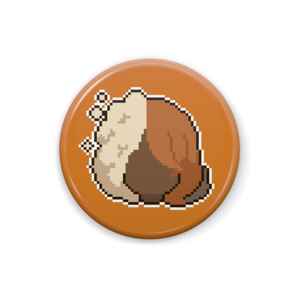 フリーゲーム「HEAD IN FRIDGE」生首缶バッチ(ドット)