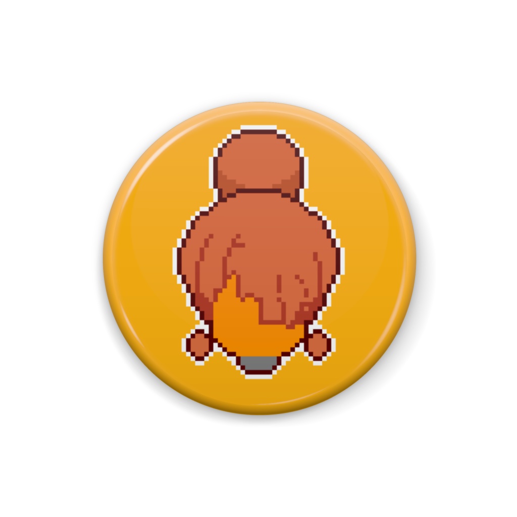 フリーゲーム「HEAD IN FRIDGE」生首缶バッチ(ドット)