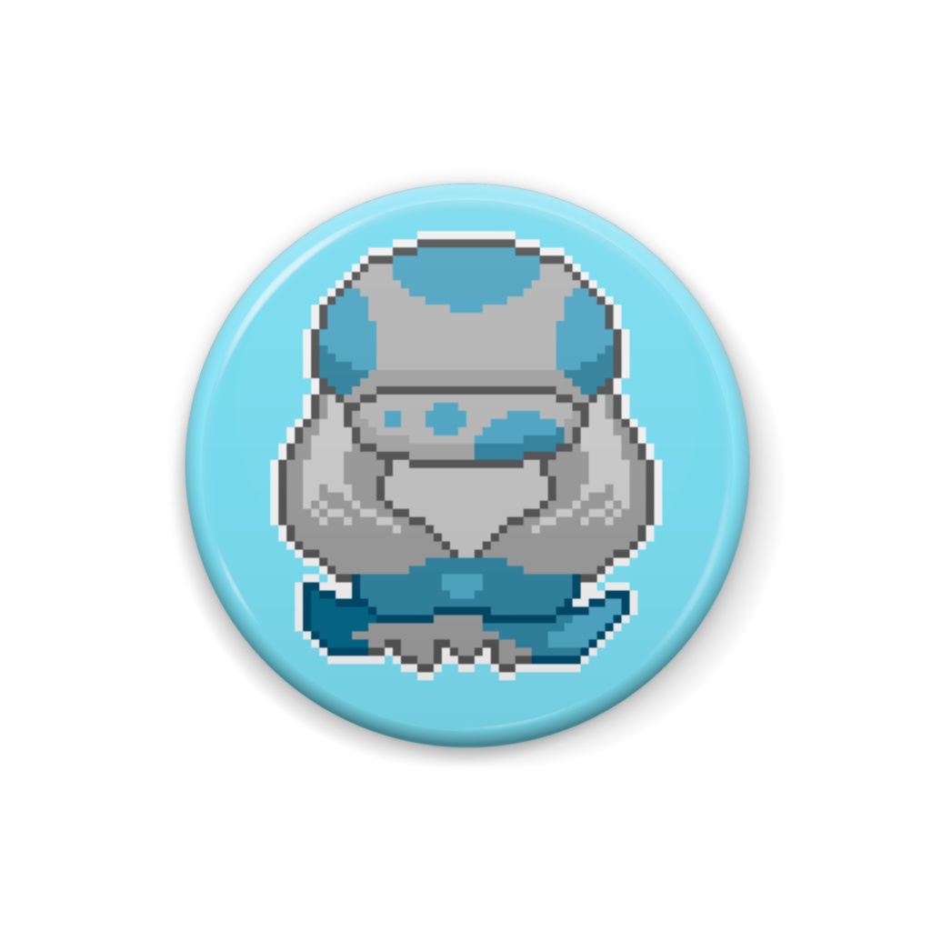 フリーゲーム「HEAD IN FRIDGE」生首缶バッチ(ドット)