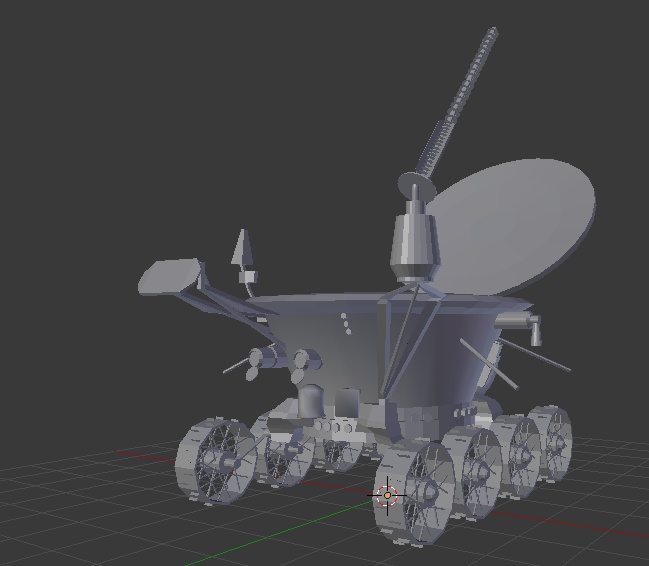 [無料]ルノホート1号 Lunokhod-1[3Dモデル]