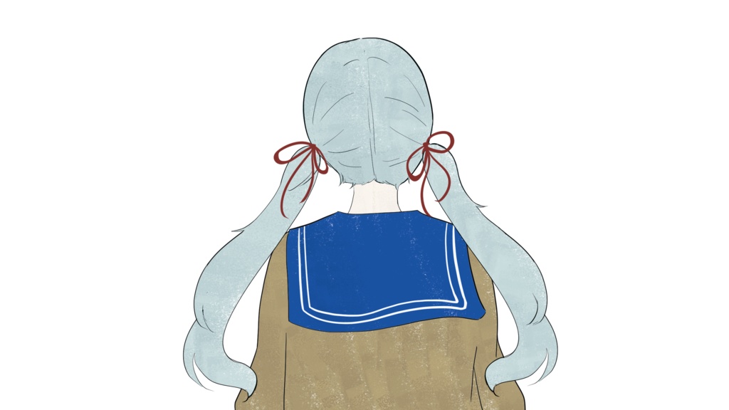 白線ゆらゆら 誰かの後姿 57mm