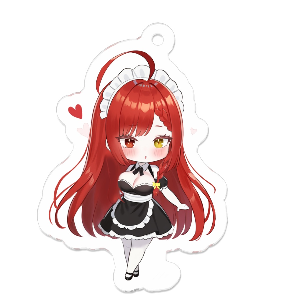 【pixivFACTORY】シレンアクキー_メイドver.
