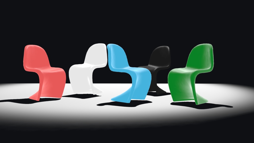 <基本無料>CH01 ダイニングチェア 椅子/chair/3d/vrc想定