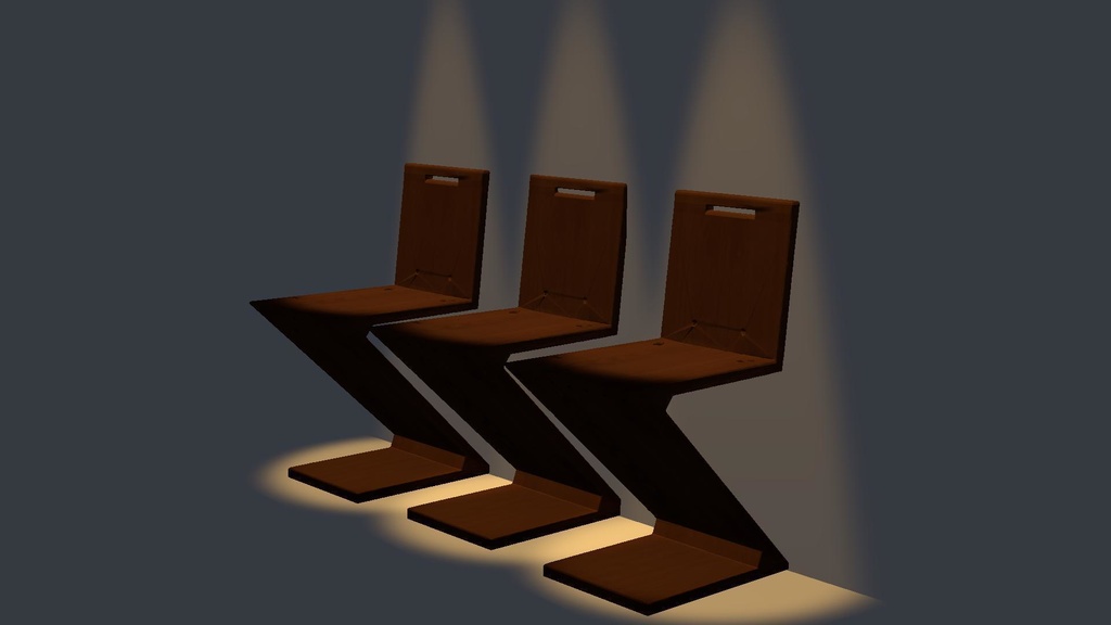 <基本無料>CH03　ダイニングチェア 椅子/chair/3d/vrc想定