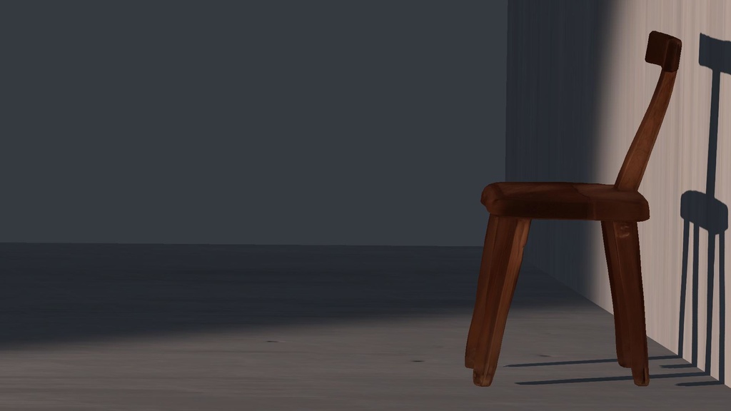 <基本無料>CH04 ダイニングチェア 椅子/chair/3d/vrc想定