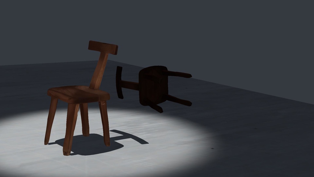 <基本無料>CH04 ダイニングチェア 椅子/chair/3d/vrc想定
