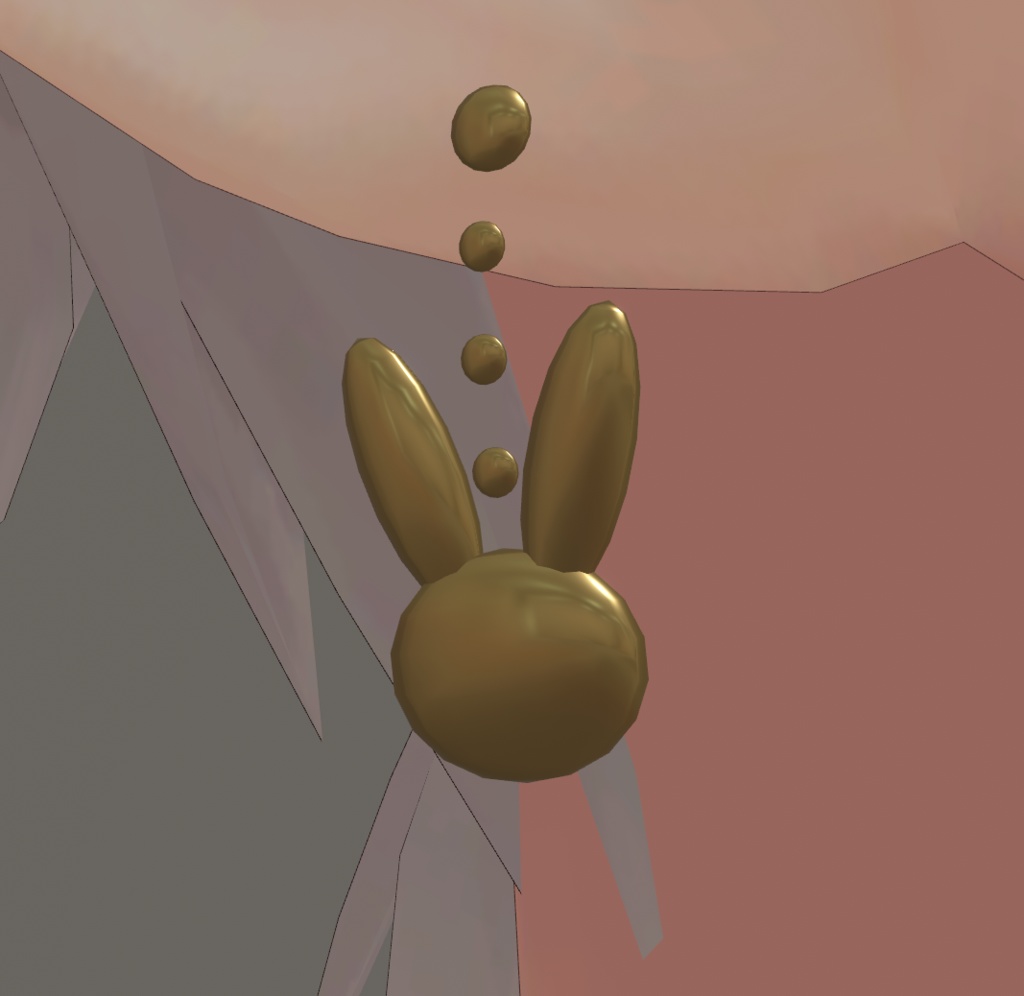 【無料/free】うさちゃんピアス