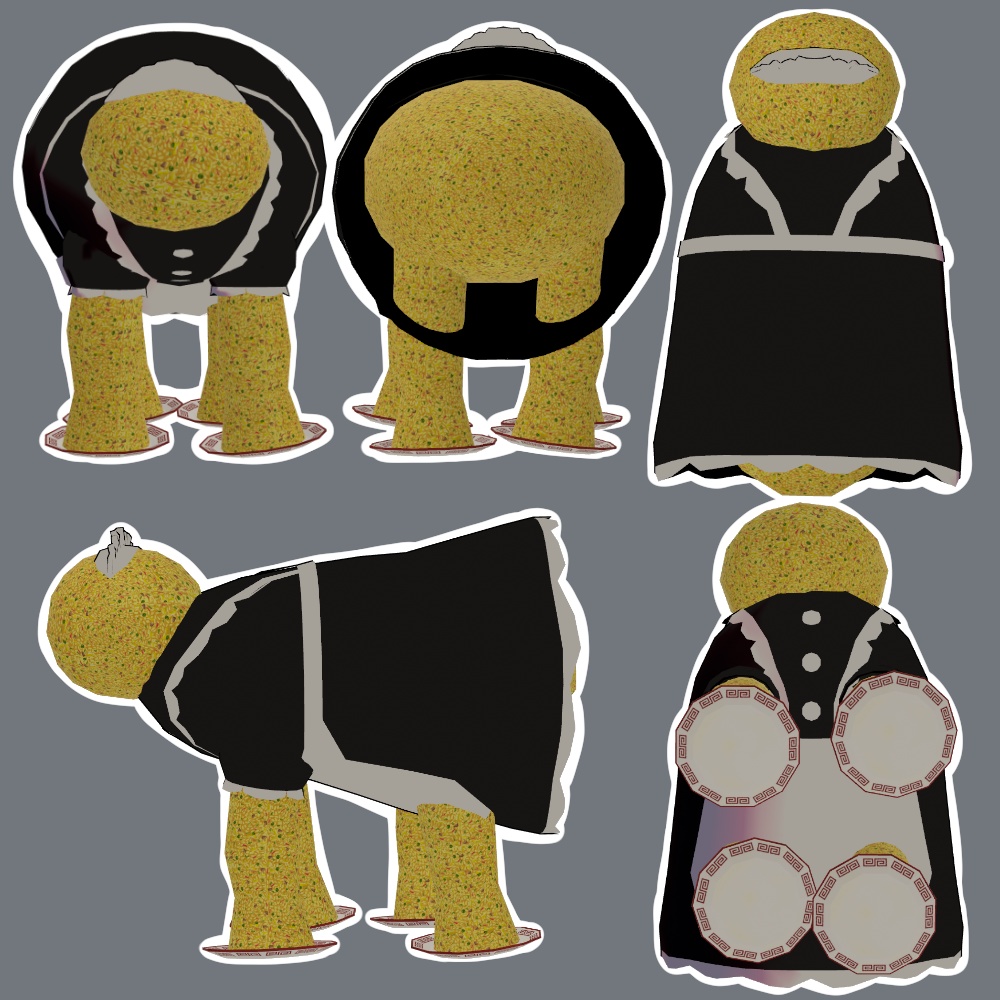 【四足歩行炒飯専用】炒飯メイド