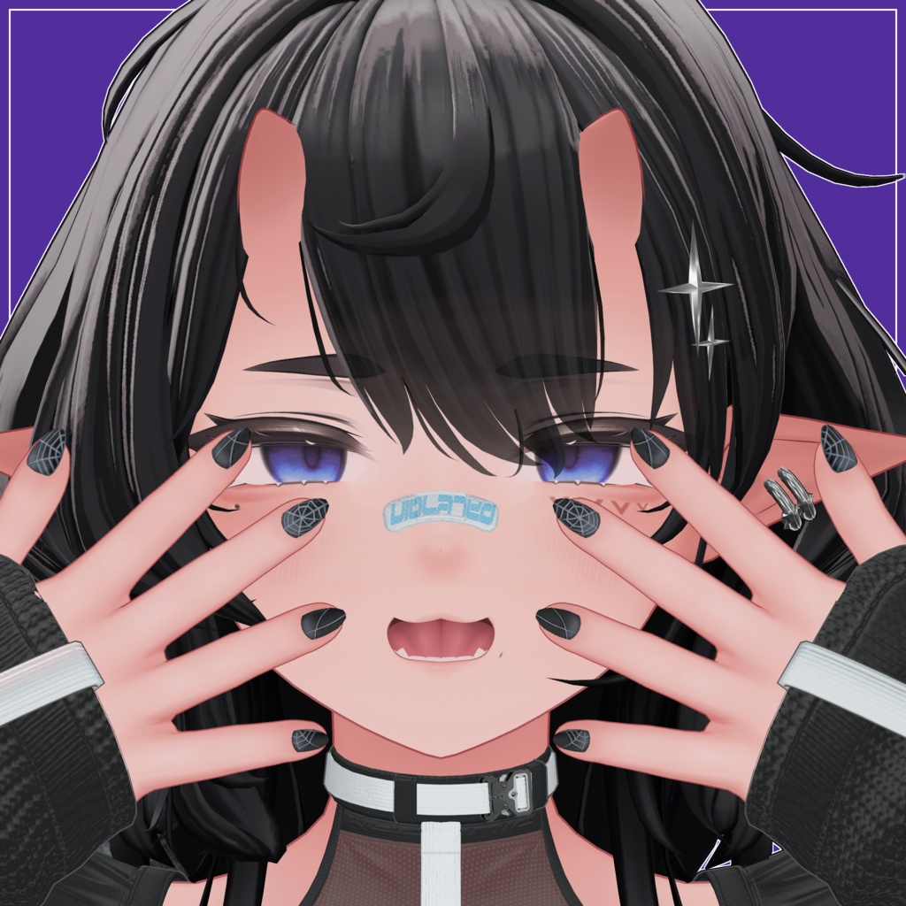【5/22まで無料】【ウルキ対応】くものすネイル