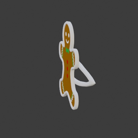 Gingerbread Hairpin