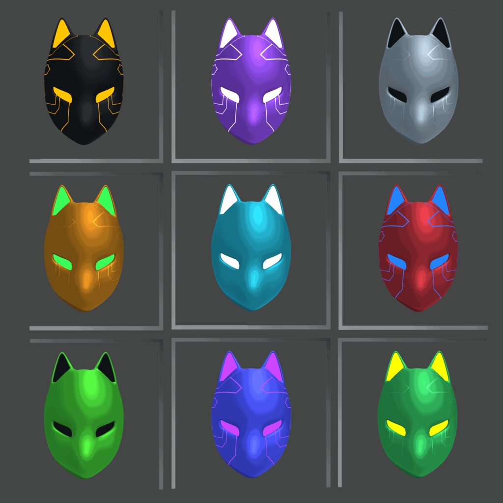 Cyber Fox Mask