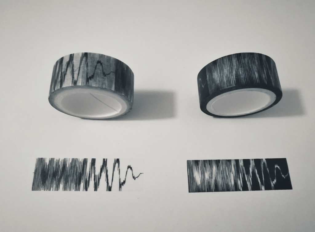 ガバキック柄マスキングテープ(白黒１個セット)