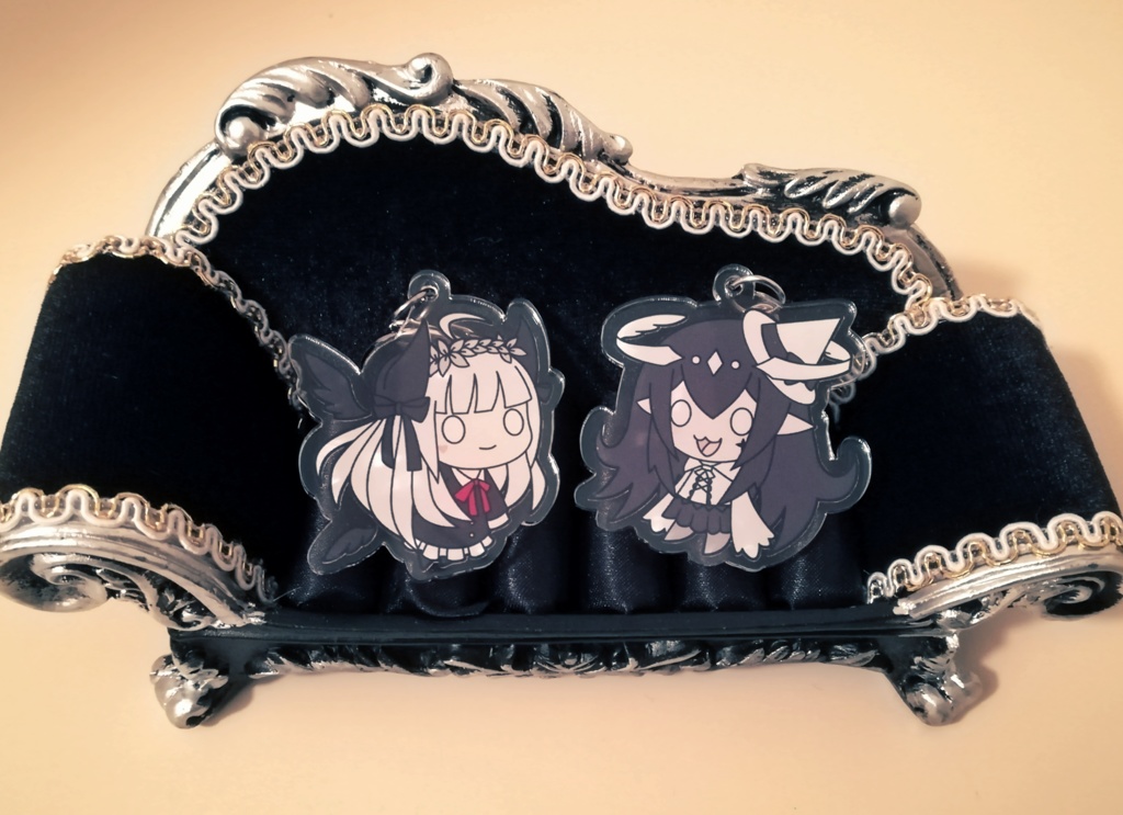 ゆる堕天使とゆるがべじのアクリルキーホルダー