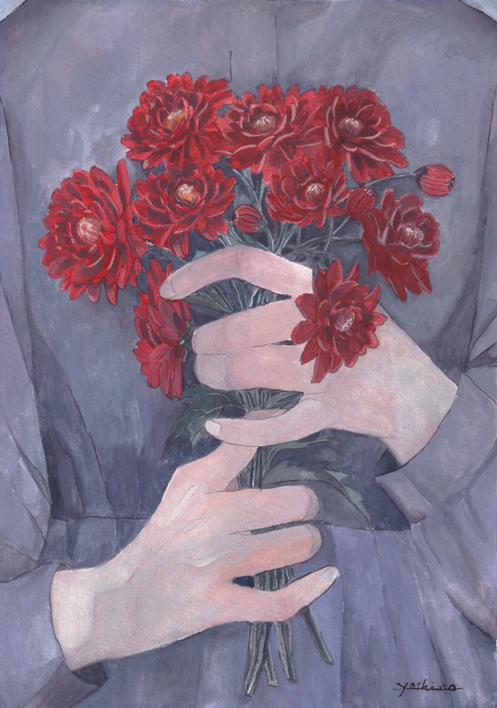 原画「花と手」