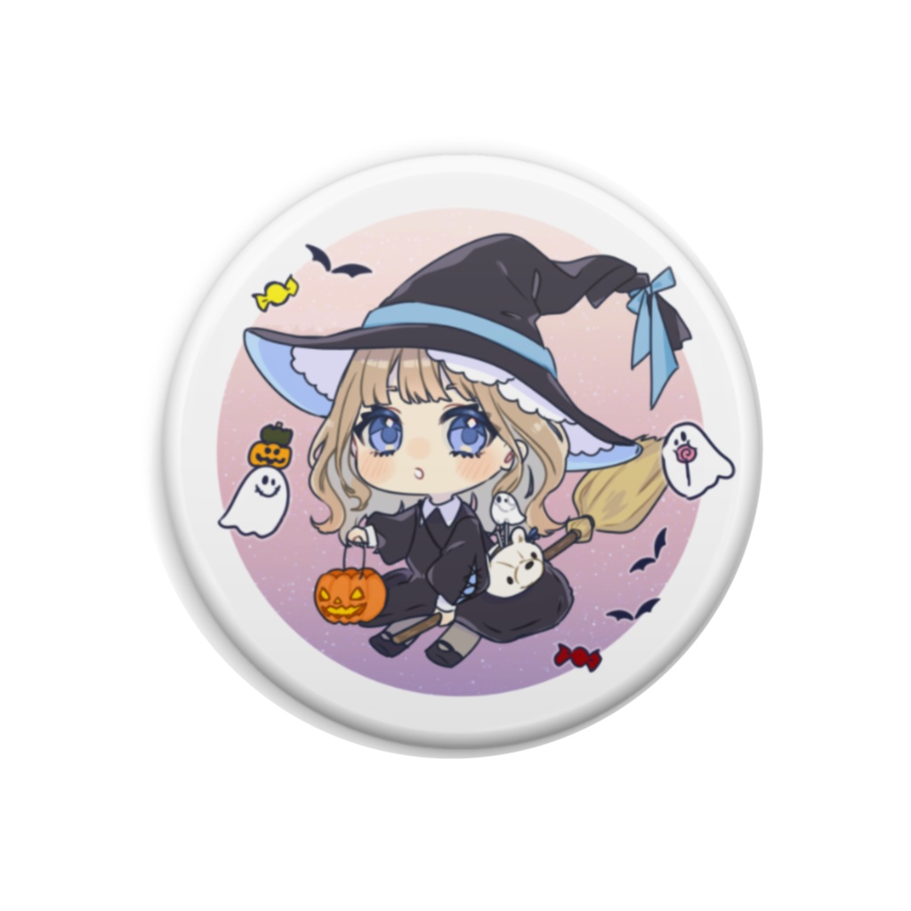 看板娘ちゃん缶バッジ