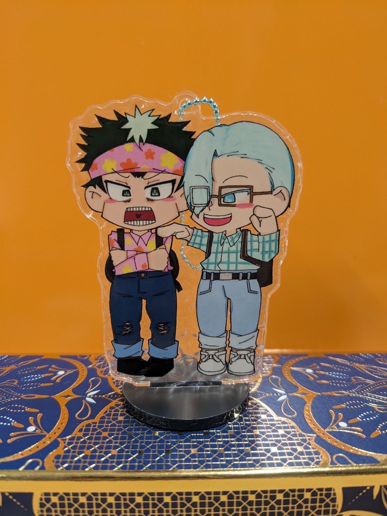 忘却バッテリー アクリルスタンドキーホルダー【氷河二枚看板】