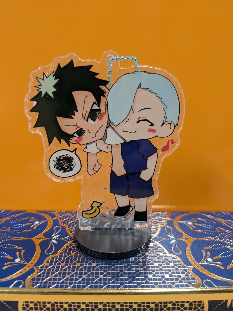 忘却バッテリー アクリルスタンドキーホルダー【氷河二枚看板】